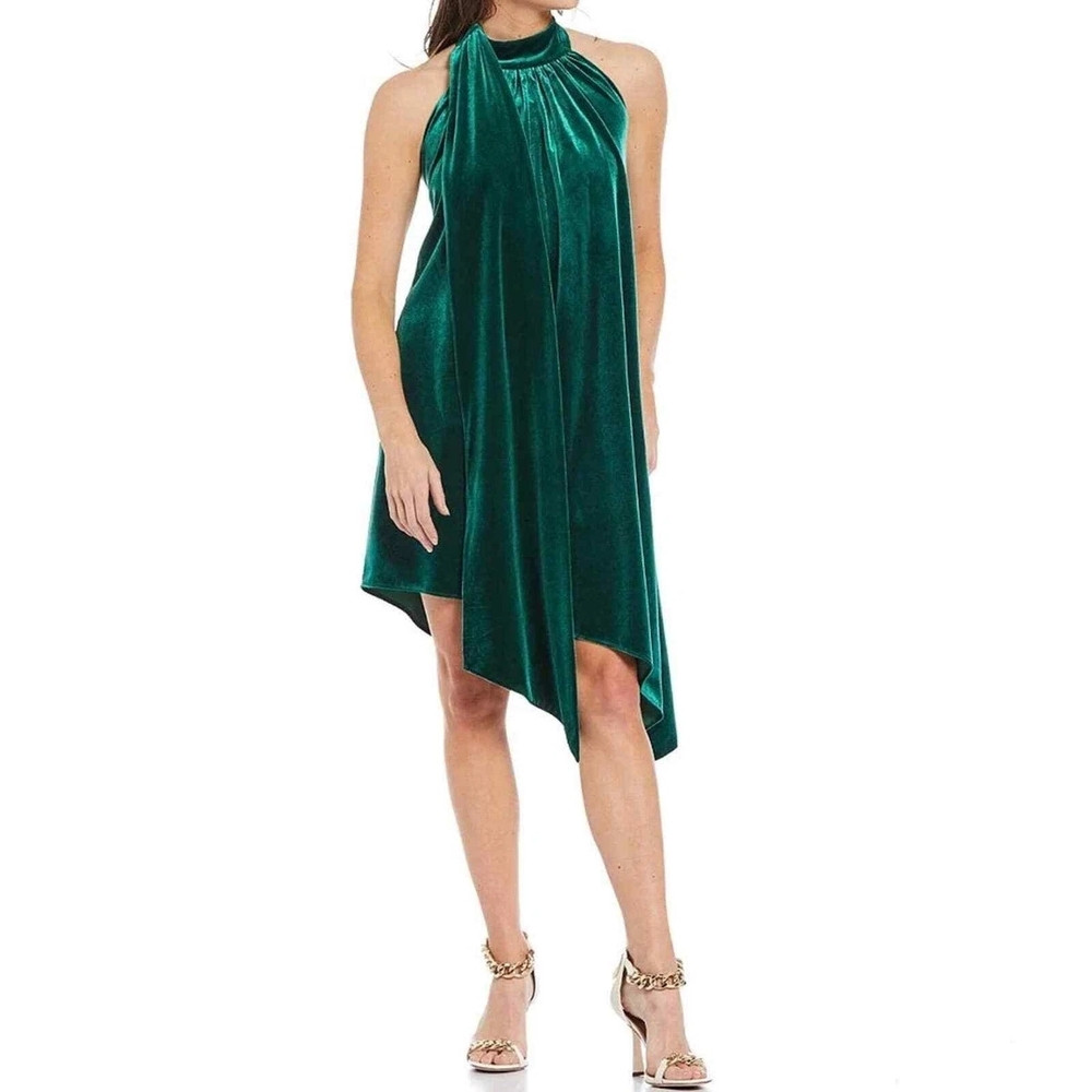 NWT Belle Badgley Mischka Halle Emerald Dress Sz 0